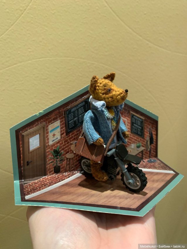 Лис на мотике — Авторские игрушки (фото 2)