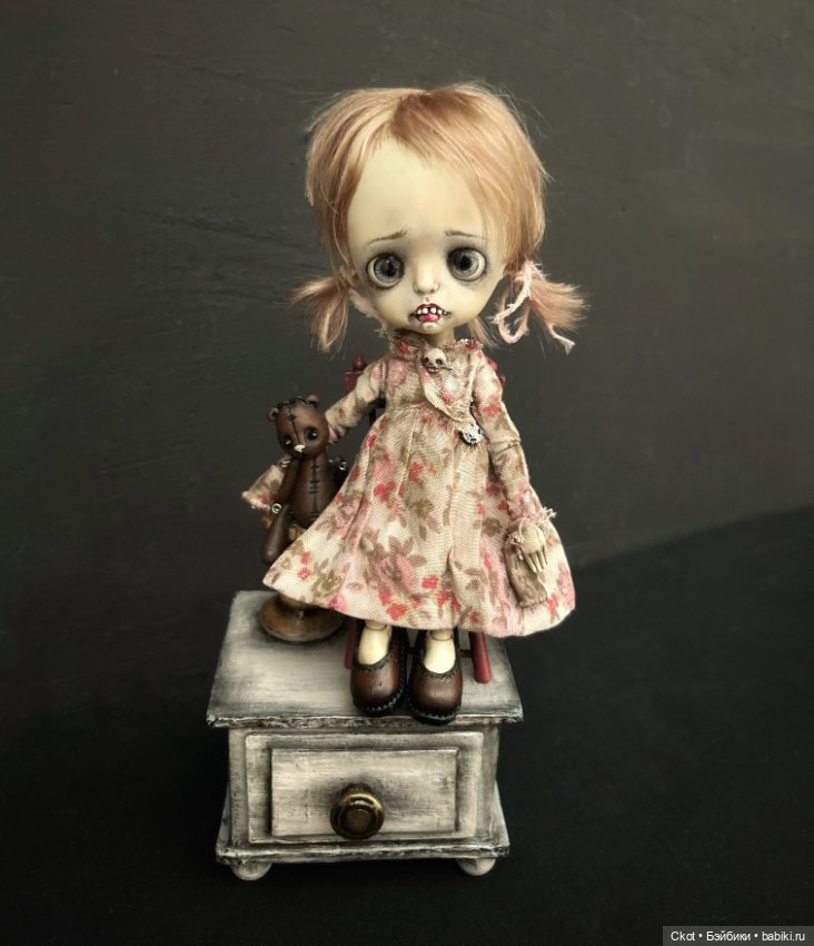 Авторская художественная кукла «Катюшка на катушке» (фото 4)