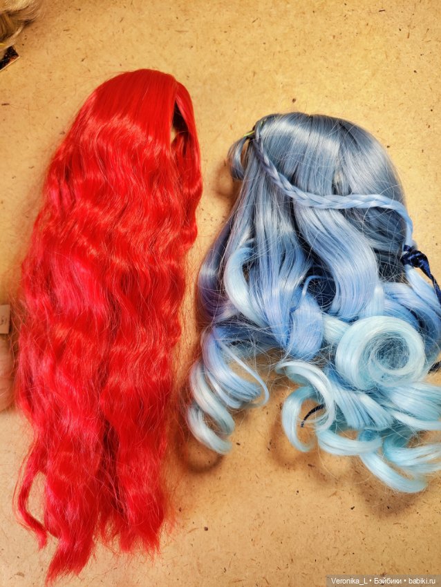 Парики фабричные на БЖД и других кукол 15-19 см (фото 2)