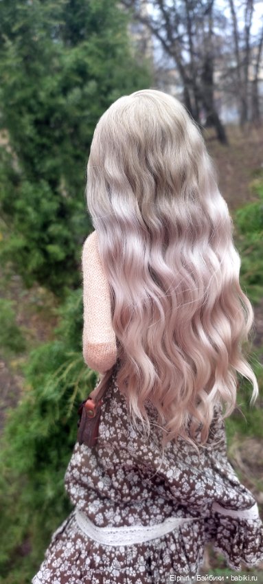 Длинный парик сложного градиентного окрашивания ОГ 11,5-12 см (фото 6)