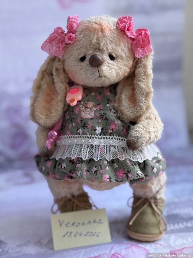 Зайка тедди — Авторские игрушки (фото 5)
