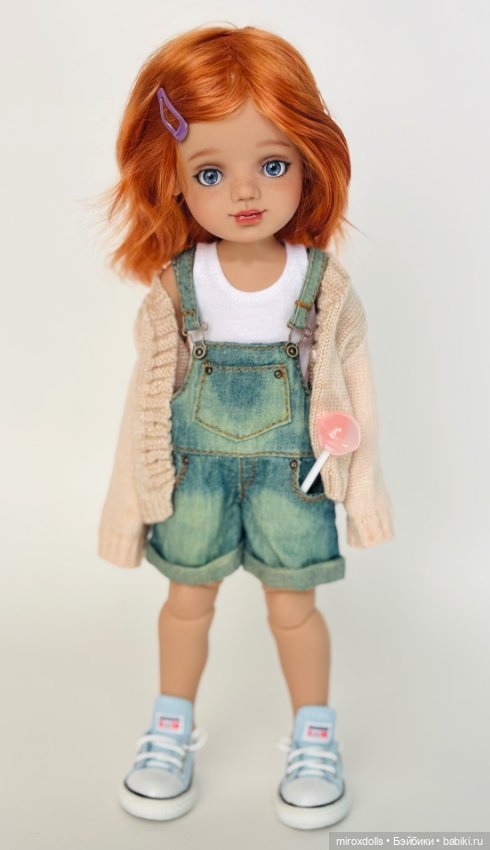 Рыжик Яна, авторская шарнирная кукла из полиуретана, фулсет (фото 5)