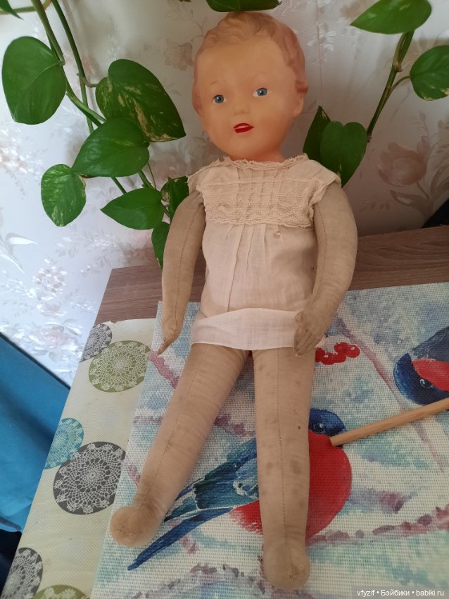 Кукла СССР артель бюст целлоулоид клеймо (фото 5)