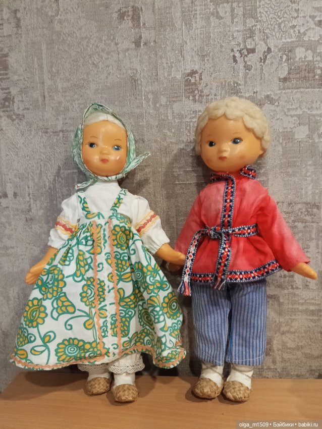 Редкие советские куклы в национальных костюмах