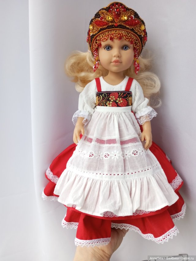 Платье в народном стиле красное для Паола Рейна Paola Reina 32