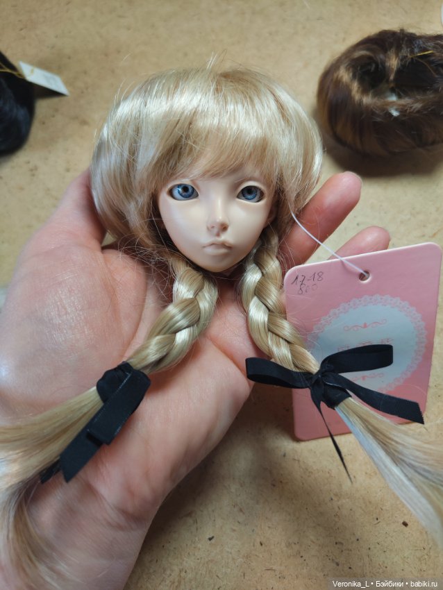 Парики фабричные на БЖД и других кукол 15-19 см (фото 7)