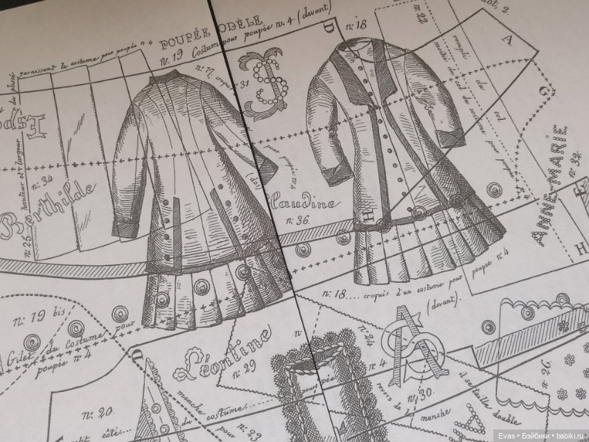 Набор выкроек для антикварных кукол (фото 3)