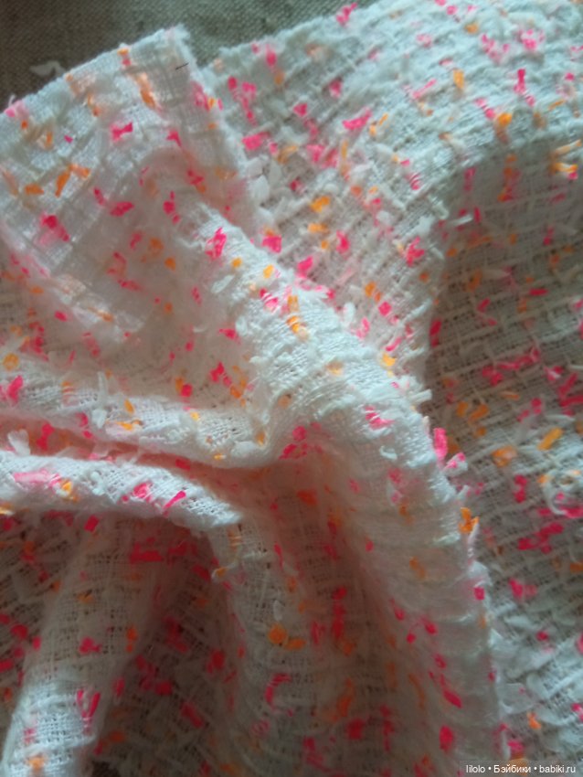 Лот буклированной ткани для кукольного рукоделия