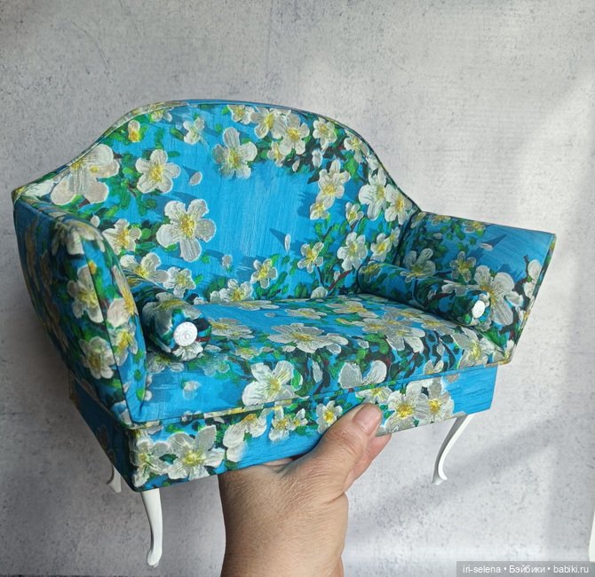Диван "Весенний" с банкеткой. Куклам от 30 до 43 см (фото 5)