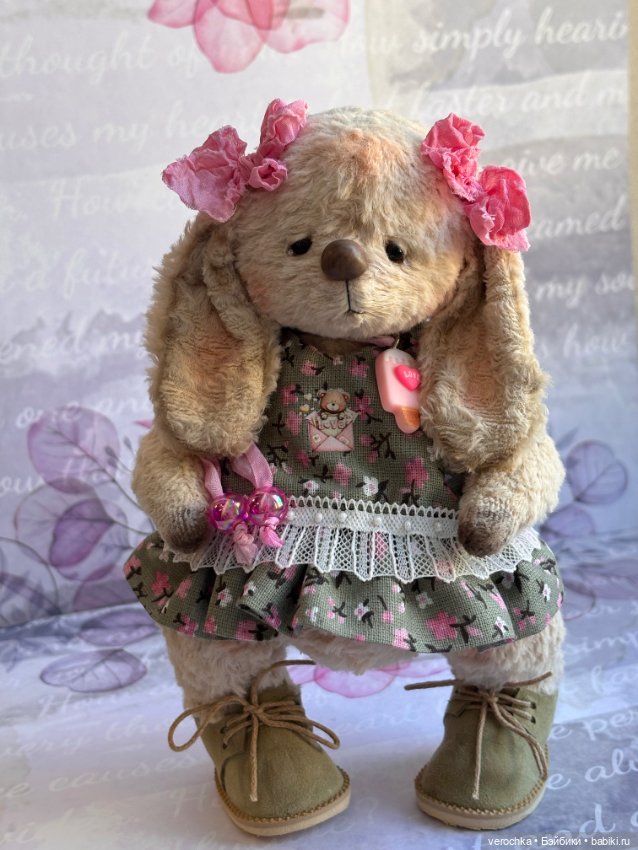 Зайка тедди — Авторские игрушки (фото 2)