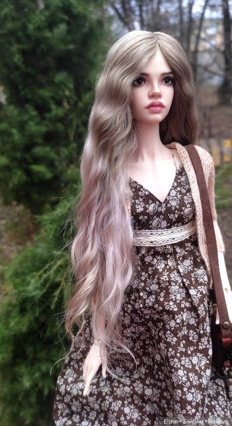 Длинный парик сложного градиентного окрашивания ОГ 11,5-12 см