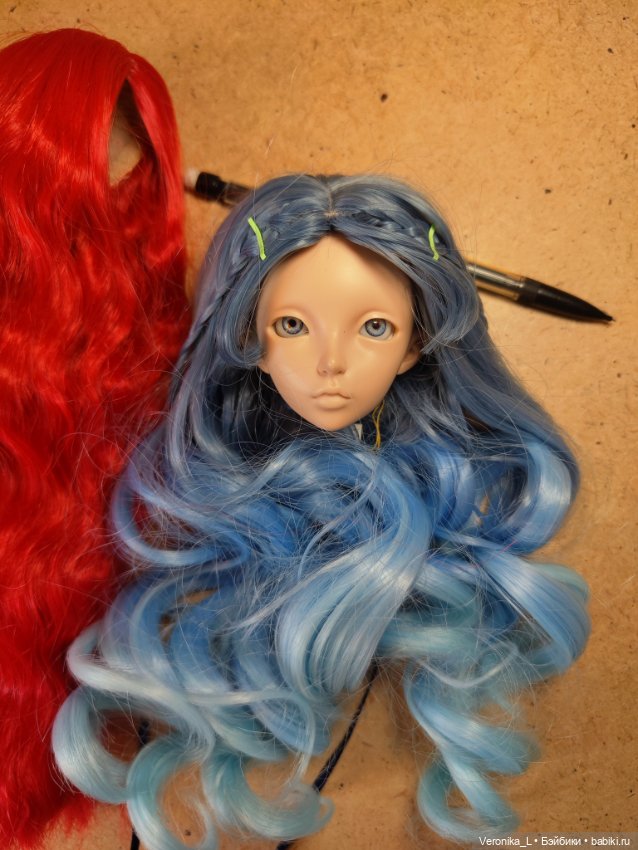 Парики фабричные на БЖД и других кукол 15-19 см (фото 3)