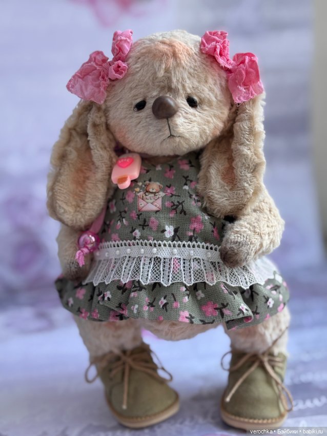 Зайка тедди — Авторские игрушки (фото 4)
