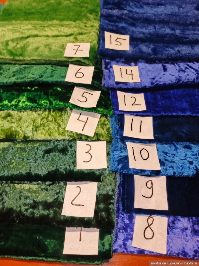 Ткань плюш СССР синий зелёный (фото 10)