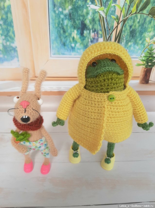 Кролик и лягушонок — Авторские игрушки (фото 2)