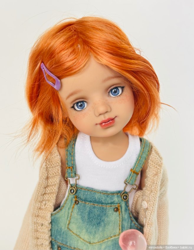 Рыжик Яна, авторская шарнирная кукла из полиуретана, фулсет (фото 4)