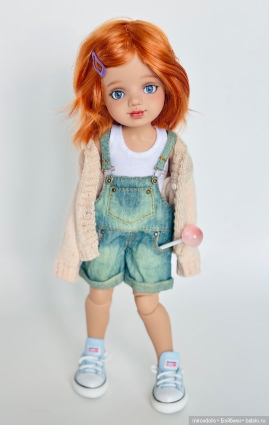 Рыжик Яна, авторская шарнирная кукла из полиуретана, фулсет (фото 3)