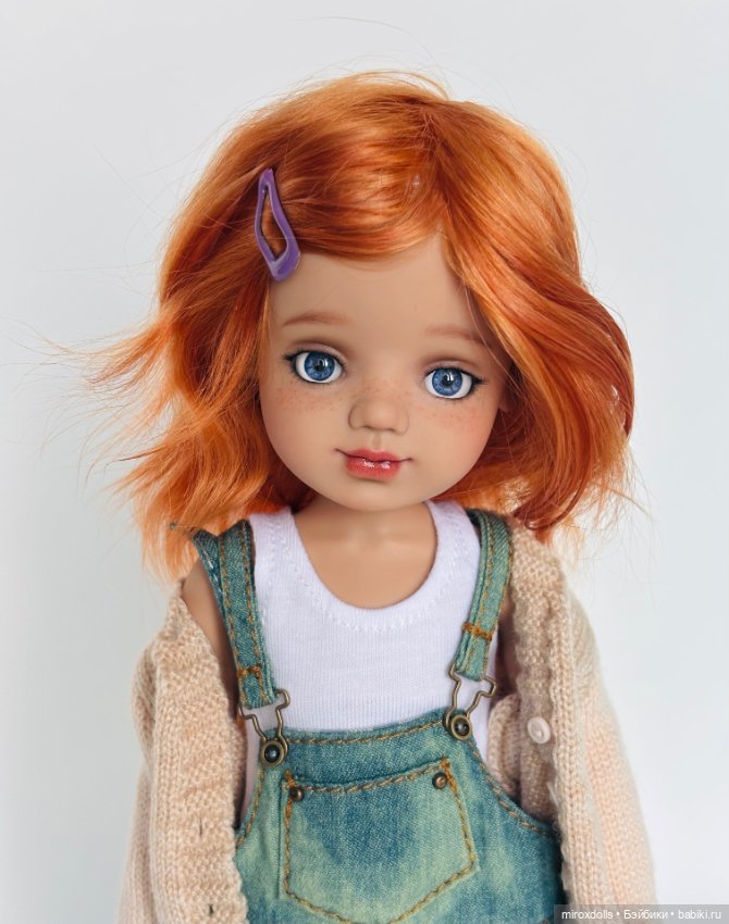Рыжик Яна, авторская шарнирная кукла из полиуретана, фулсет (фото 6)