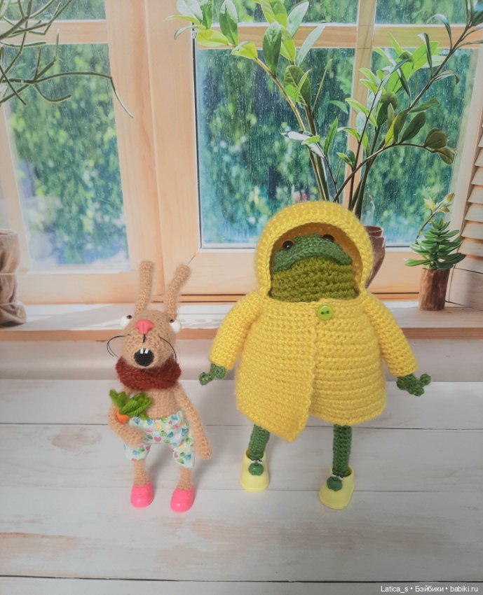 Кролик и лягушонок — Авторские игрушки