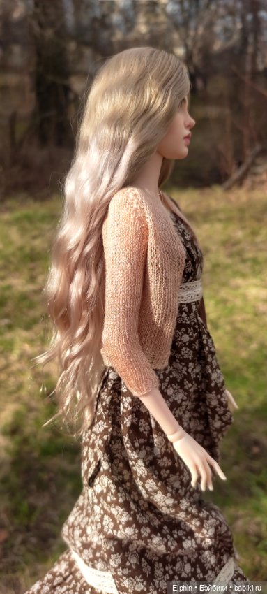 Длинный парик сложного градиентного окрашивания ОГ 11,5-12 см (фото 9)