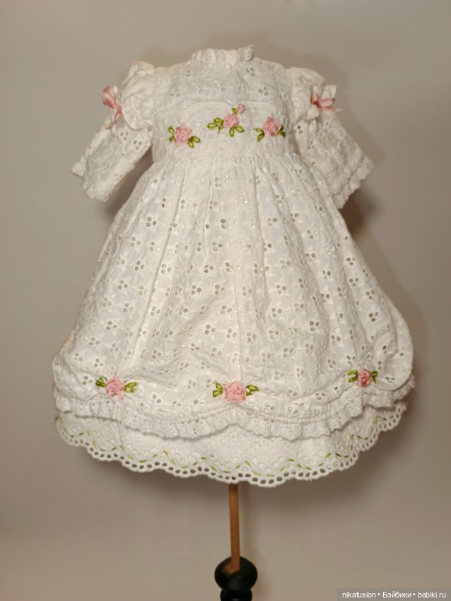 Платье на антикварную или винтажную куклу рост 37-40 см (фото 2)