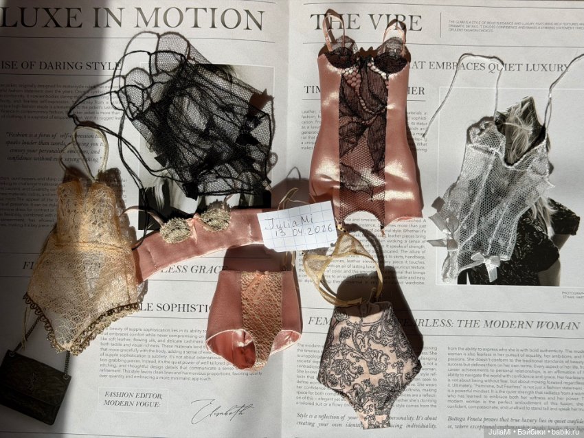 Белье для Popovy Sisters — Одежда для BJD