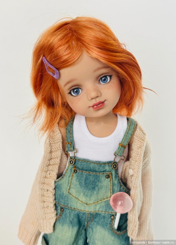 Рыжик Яна, авторская шарнирная кукла из полиуретана, фулсет (фото 7)