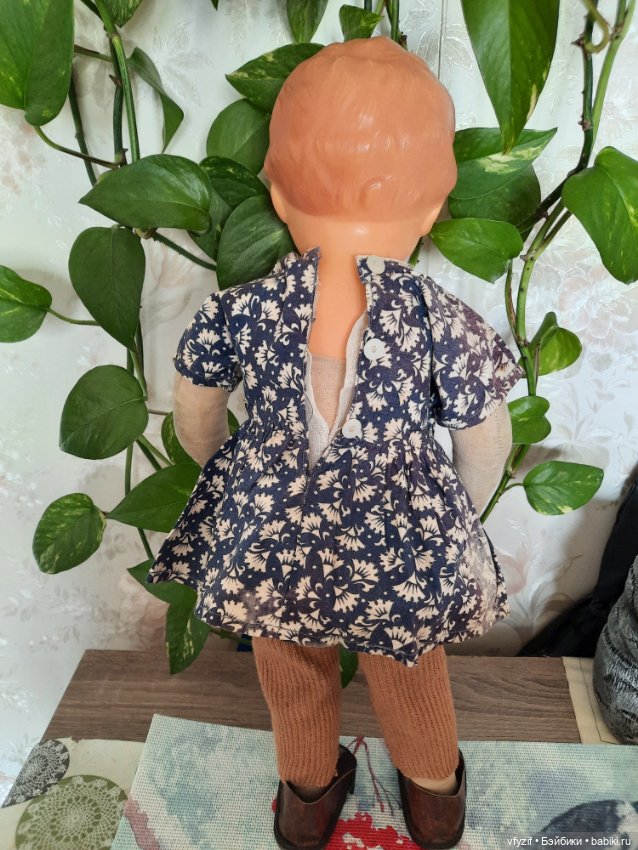 Кукла СССР артель бюст целлоулоид клеймо (фото 2)