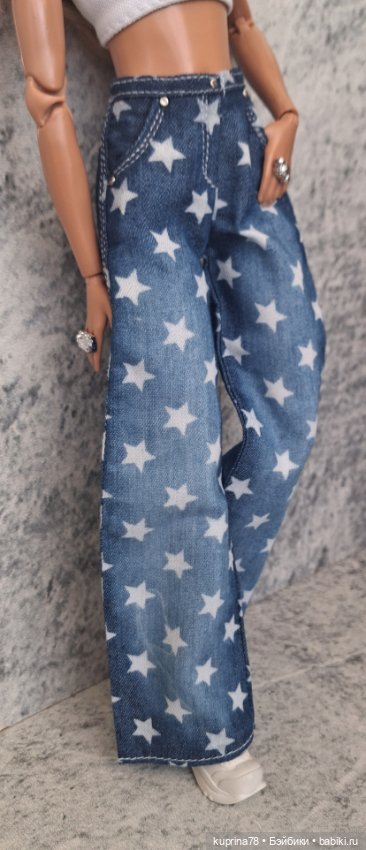 Джинсы на барби — Одежда для кукол (фото 4)