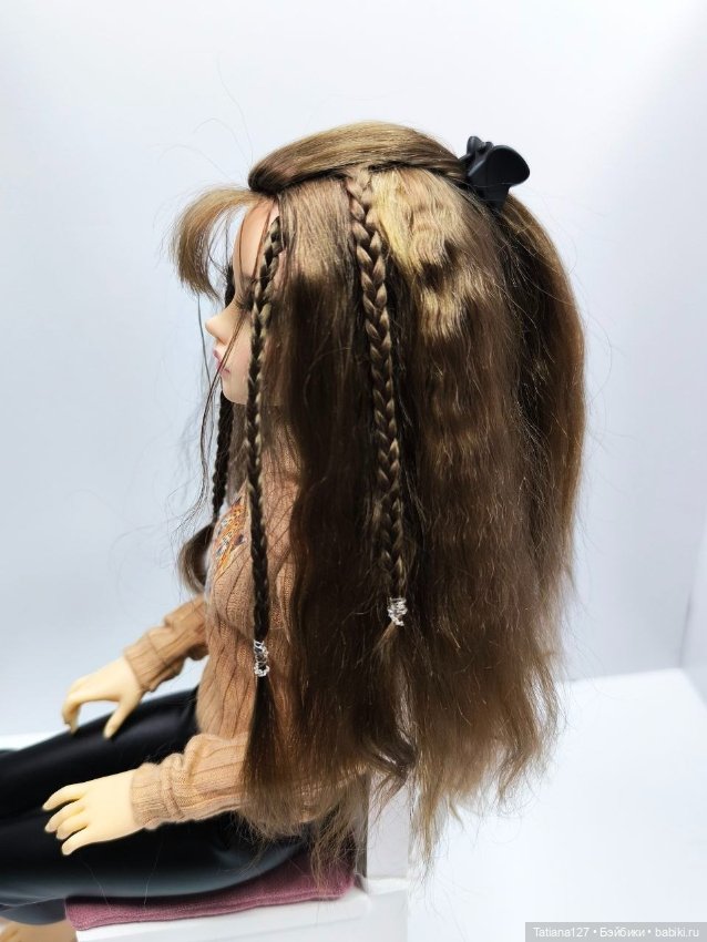 Парик для куклы Minifee с обхватом головы 17,5-18см (фото 2)