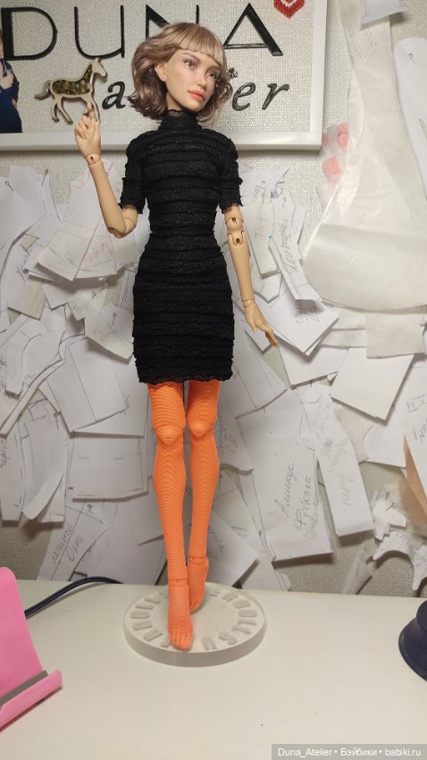 Маленькое чёрное платье — Одежда для BJD (фото 3)