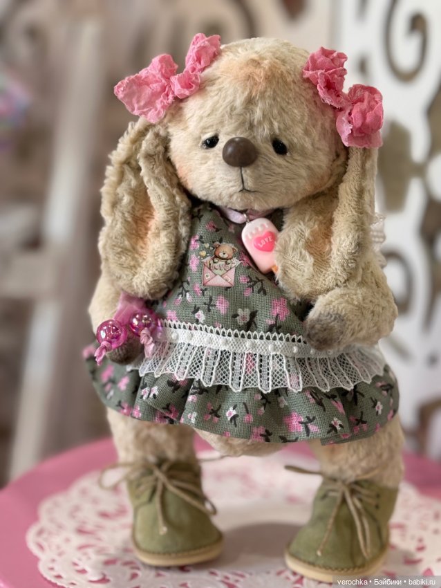 Зайка тедди — Авторские игрушки