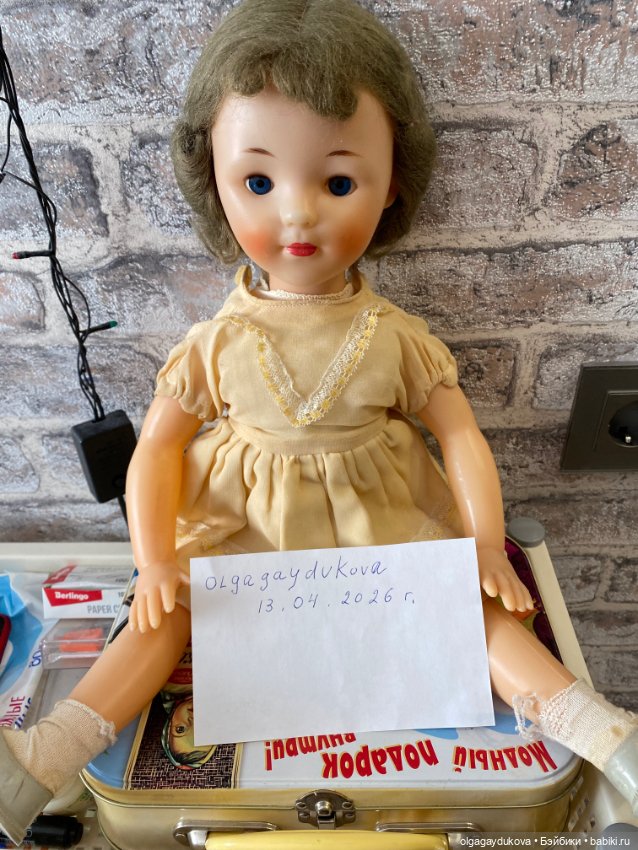 Кукла Наташа, фабрика им. 8 марта начало 60 -х годов (фото 8)