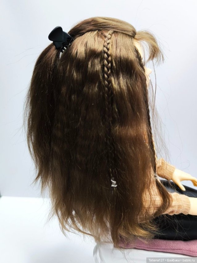 Парик для куклы Minifee с обхватом головы 17,5-18см (фото 4)