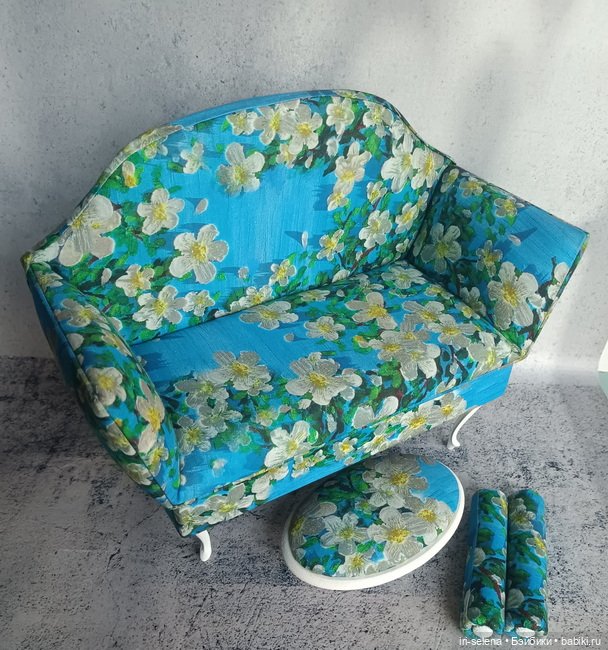 Диван "Весенний" с банкеткой. Куклам от 30 до 43 см (фото 8)