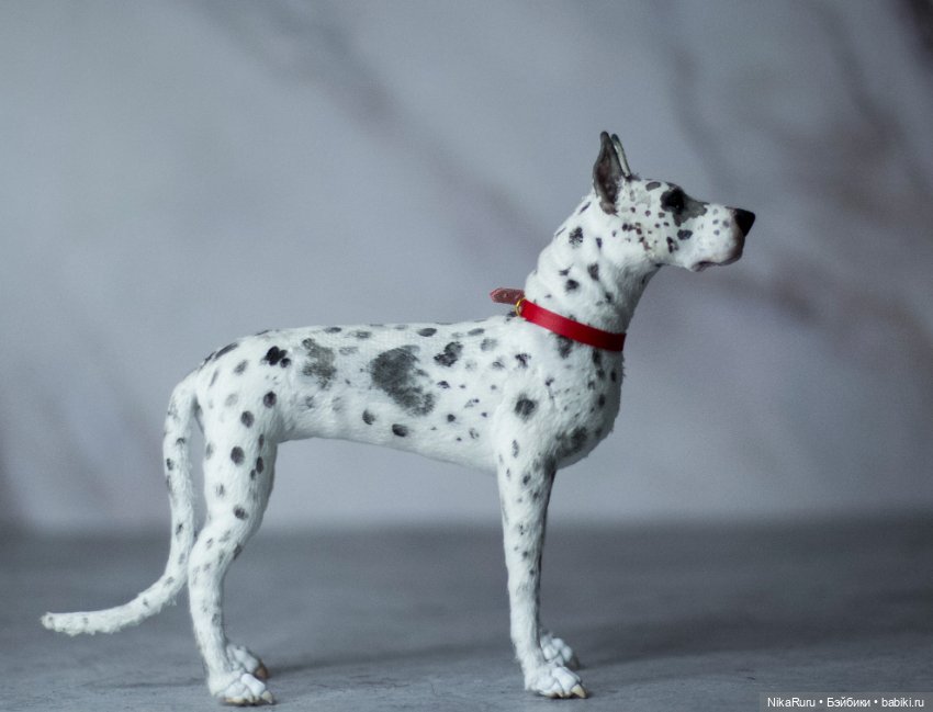 Дог для Барби собака в смешанной технике формат 1/6 (фото 6)