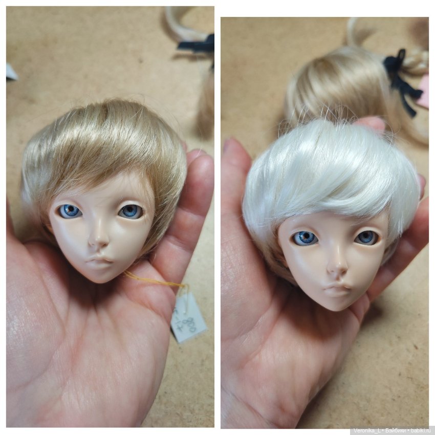 Парики фабричные на БЖД и других кукол 15-19 см (фото 8)