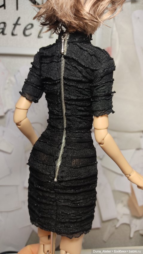 Маленькое чёрное платье — Одежда для BJD (фото 2)