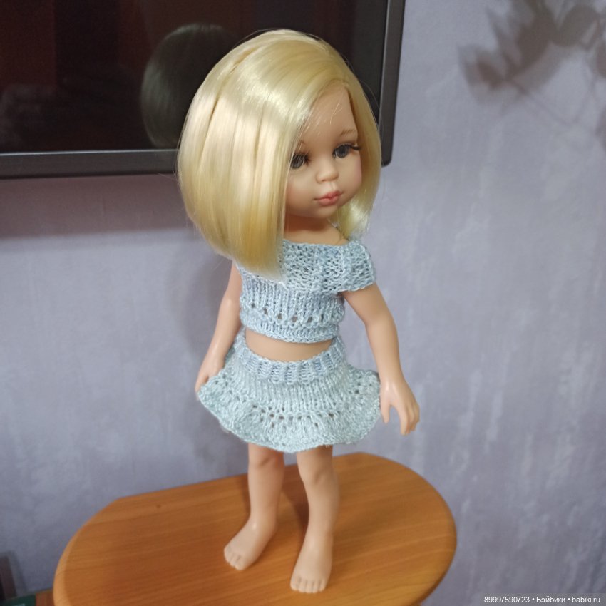 Кукла Клаудия от Paola Reina со стрижкой, наклонной головой (фото 2)