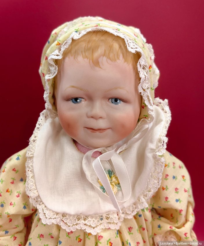 Редкая кукла Солнышко от Garrard. Фарфор. 1983 год