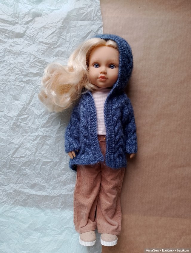 Вязаный кардиган для кукол Паола Рейна 32 (фото 5)