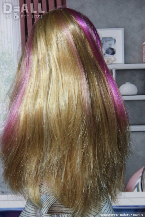 ООАК голова куклы Барби Дримтопия Вайолет репейнт улыбашки (фото 8)