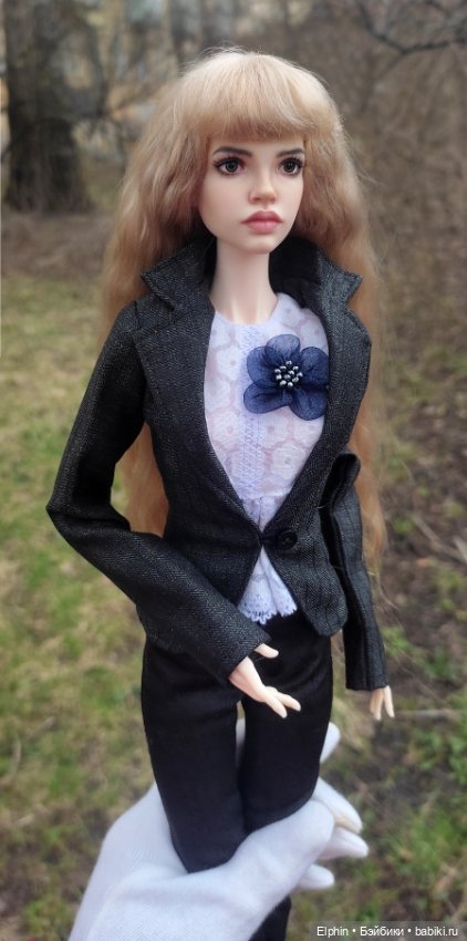 Длинный парик с челкой ОГ 11,5-12 см (фото 5)