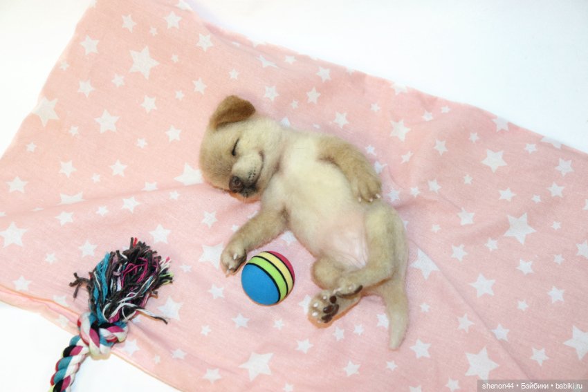 Щенок лабрадора — Авторские игрушки