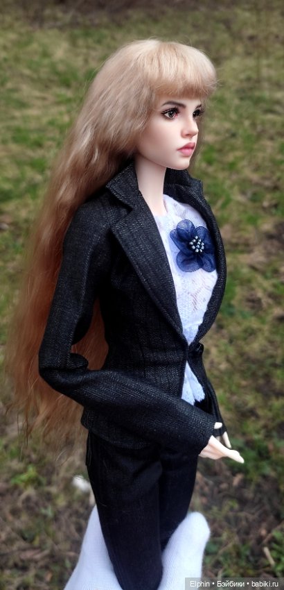 Длинный парик с челкой ОГ 11,5-12 см (фото 9)