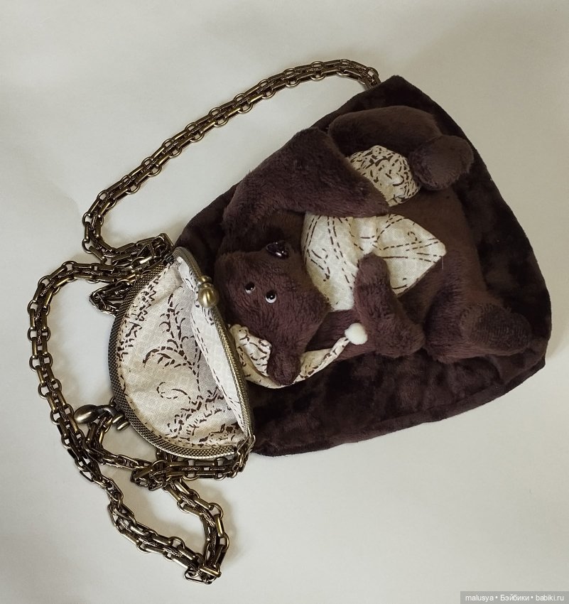 Сумочка с Мишкой тедди — Авторские игрушки (фото 2)