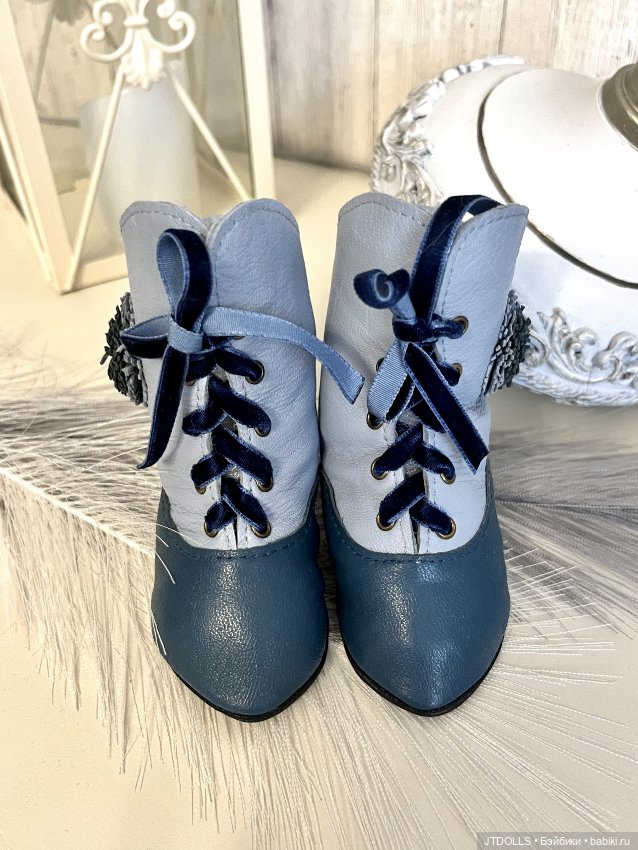 Сапожки для антикварной куклы (фото 3)