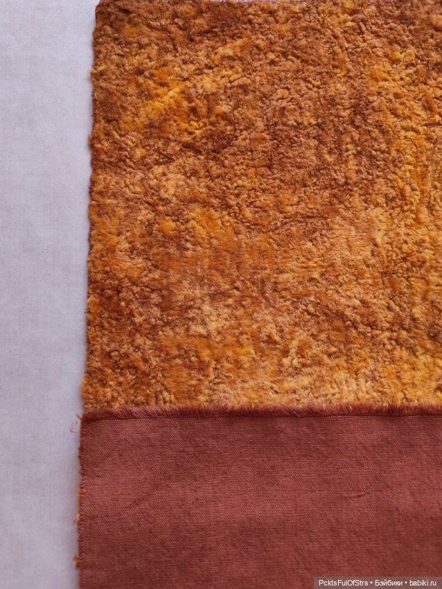 Плюш винтажный ручного окрашивания (фото 5)