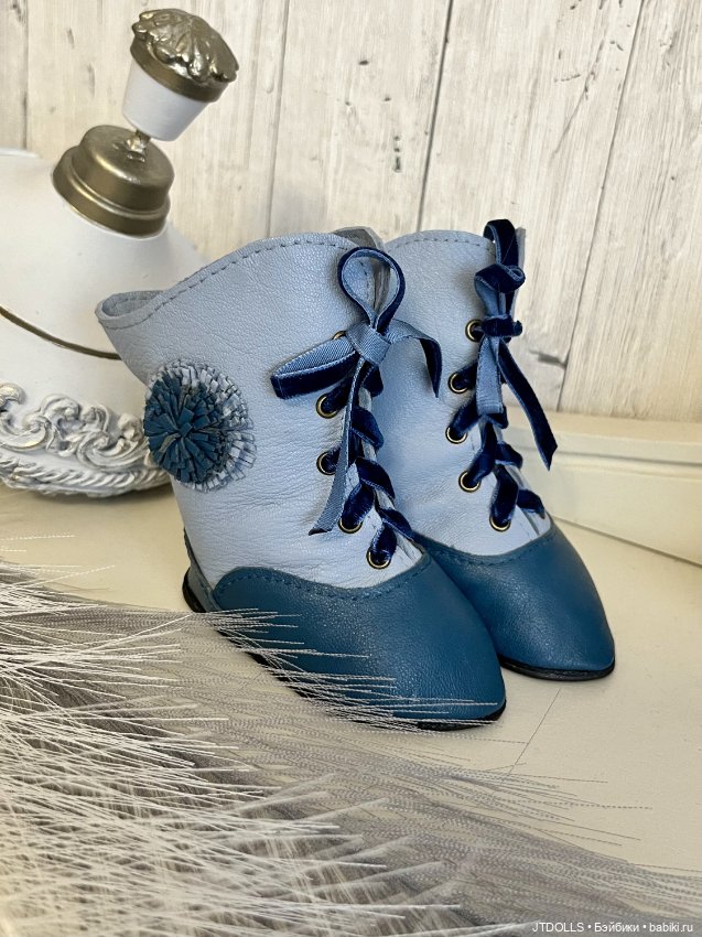 Сапожки для антикварной куклы (фото 6)