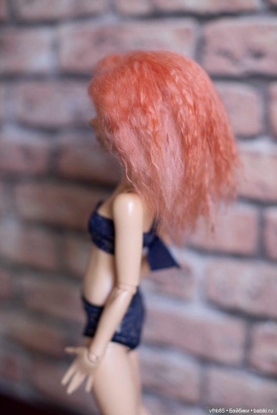 Продам паричок из козочки на шкурке для минифи (minifee), DIM doll, Doll Chateau. 16,5-18,0 см (фото 2)